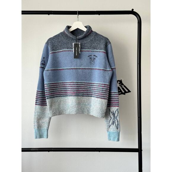 NWT Marc Jacobs Embroidered Wool Turtleneck Heavy Sweater - Picture 1 of 9